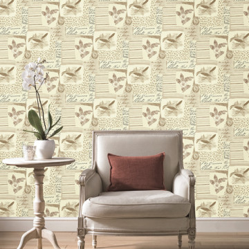 Chinese oriental landscape design wallpaper in vinyl