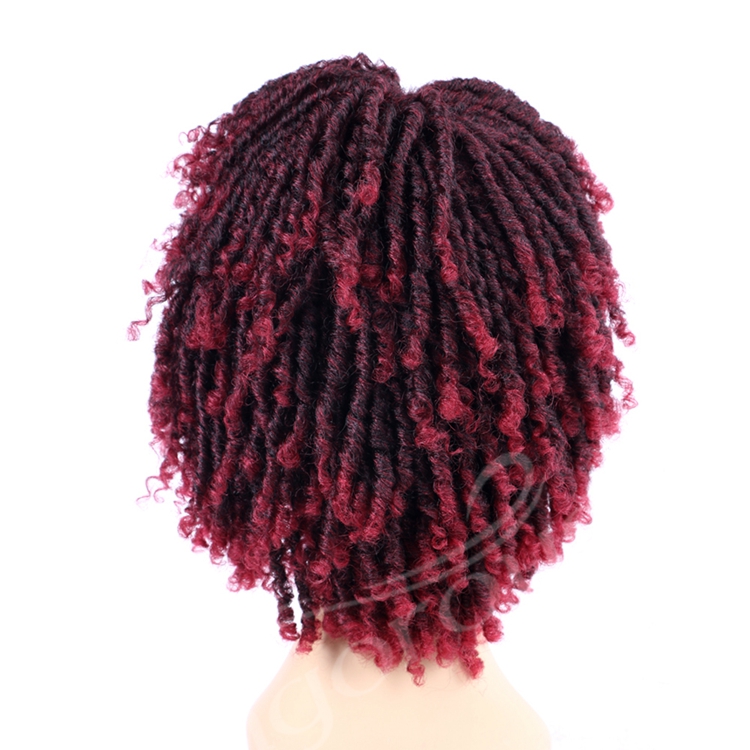 Darling Synthetic Wigs Gluless Short Bob Cut Crochet Ombre Bug Pre Stretched Pretwisted Passion Twist Hair