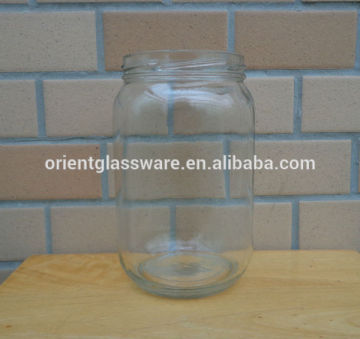 700ml glass jam jar with screw top metal lid