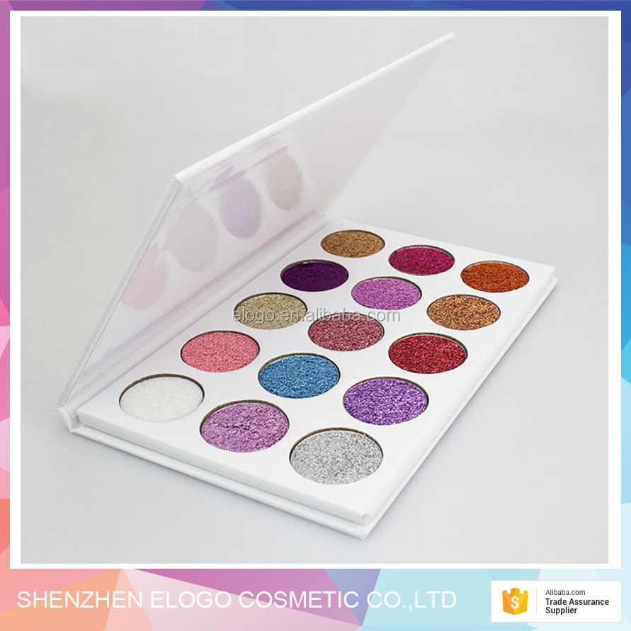 OEM/ODM Glitter Eye shadow Private Label Eyeshadow Palette 15 Colors glitter Eyeshadow Palette