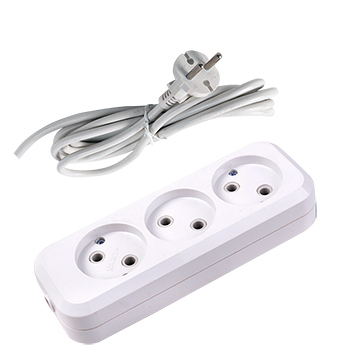 3 gang extension socket with wire