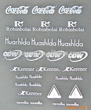 China customreflective transfer label, heat transfer film for sport garments