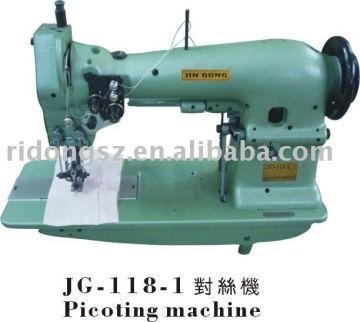 JG-118 double needle picoting stitch sewing machine