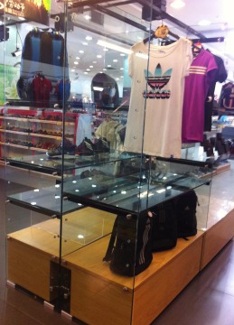 Modular Glass Display Shelf for supermarket