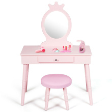 Kids vanity dressing table with mirror