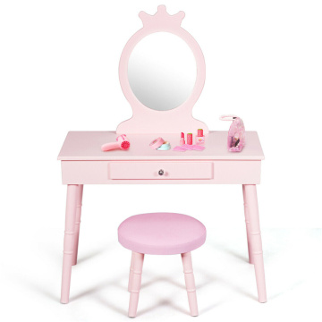 Kids vanity dressing table with mirror