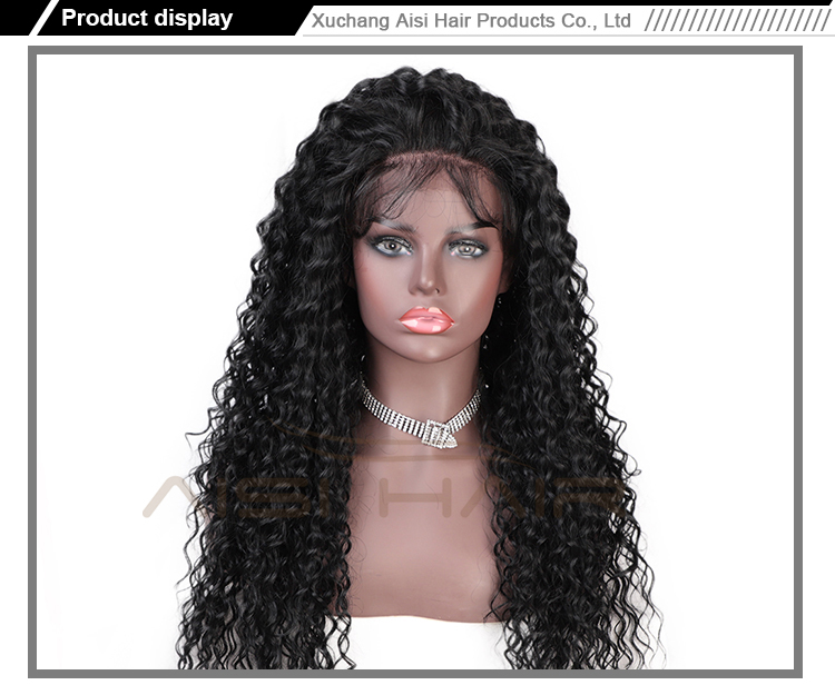 Aisi Hair 13x6 Long Wavy Natural Black Wig Afro Kinky Curly Wave Lace Front Wig Deep Wave Front Lace Hair Wigs For Black Women