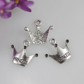 200 Pieces Wholesale Bulk Lots Tibeta Plated Crown Pendants Charms For Jewelry Making