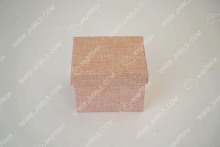 Pink linen handmade jewelry gift box