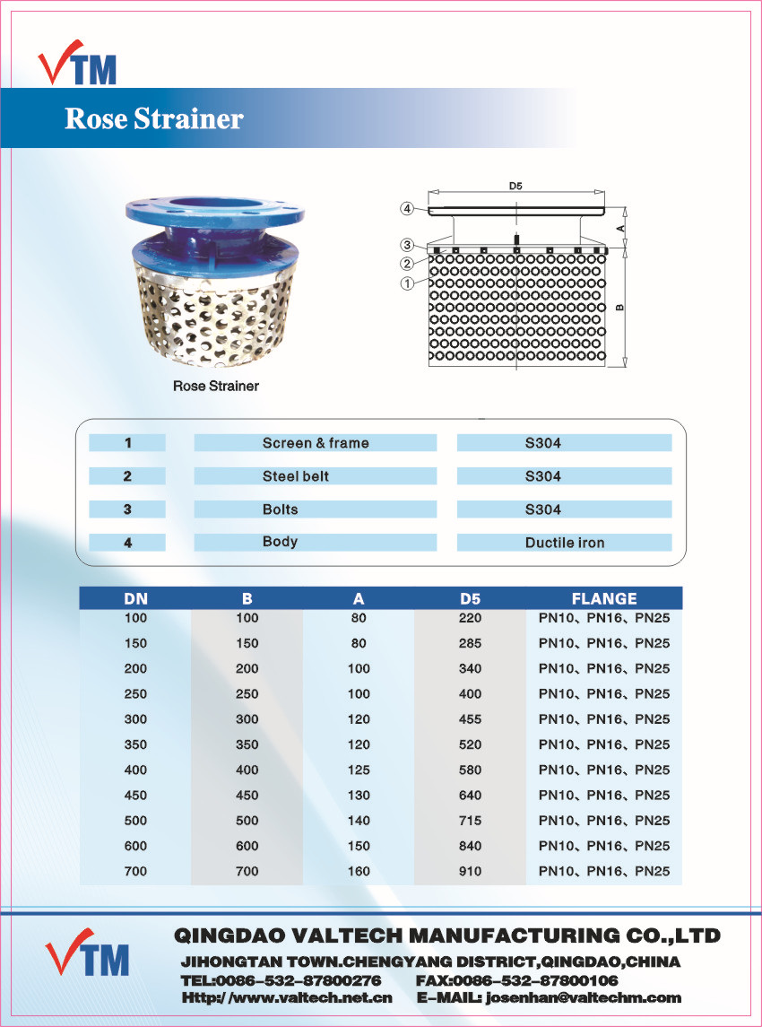 Rose Strainer with SS Basket