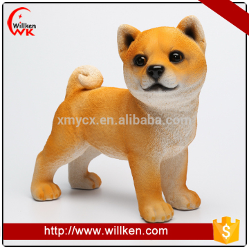Cute Shiba inu simulation dog ornaments outdoor resin statues