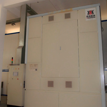 Large solid heat storage system