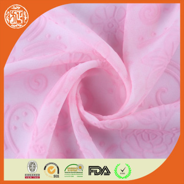 wholesale 2015 new design embossed dress chiffon fabric