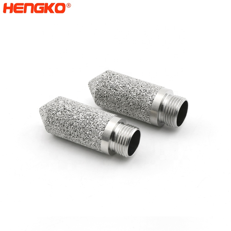 Sintered stainless steel protective probe filter housing air moisture temperature humidity sensor probe