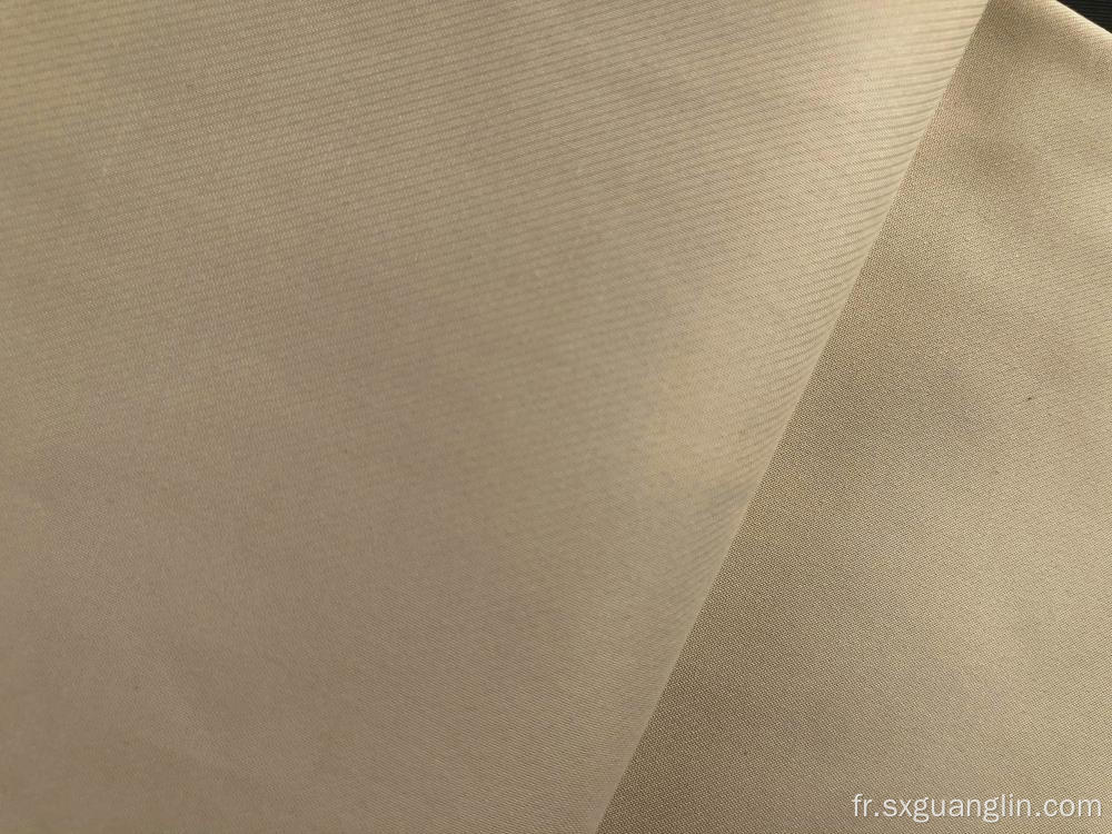 Tissu double sergé de coton polyester personnalisé