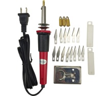 LX5017 17-PC Woodburning Kit: Comprehensive Set for Creative Pyrography and Soldering Projects