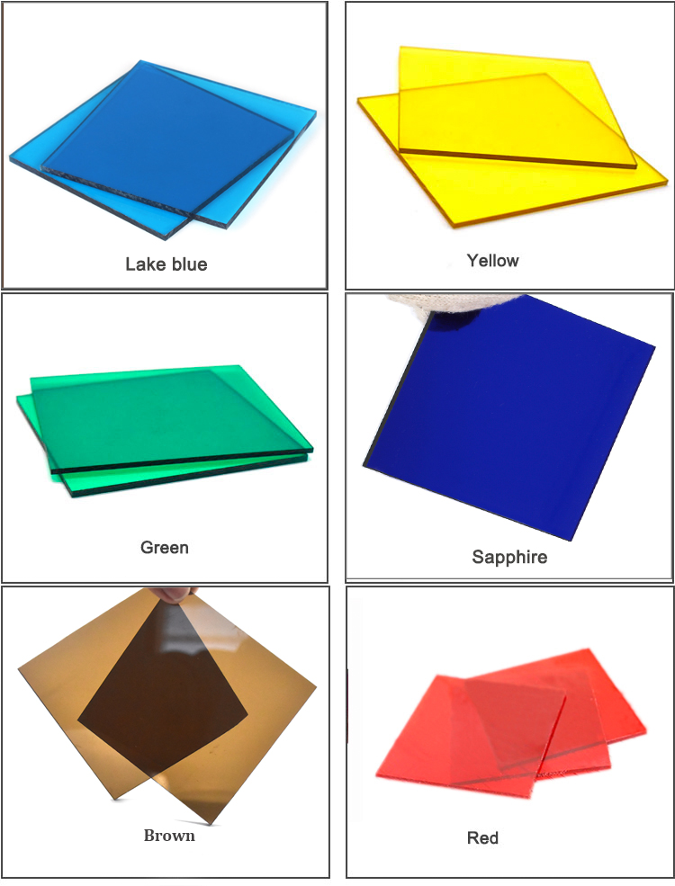 Sun Sheets & PC Embossed Sheets UV Lexan colored solid polycarbonate sheets