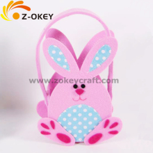 Lovely rabbit shape felt basket 2014 hot sale Easter