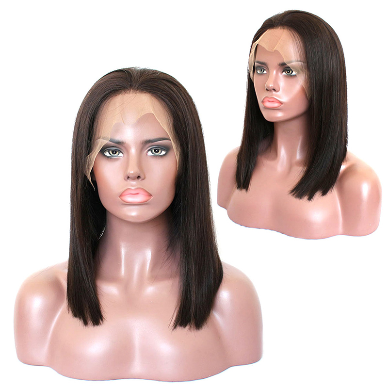 the popular short frontal bob ,13*4 lace frontal short bob wig,good quality pure human hair bob lace front wig