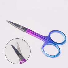 Stainless Steel Eyebrow Trimming Scissors & Gradient Nose Hair Clipper - Portable Eyebrow Trimmer