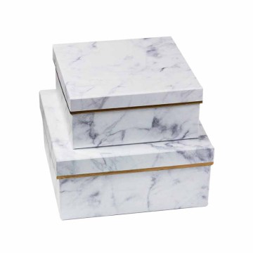 White Marble Gift Box Packaging for Make Up