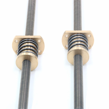 TN12X2 leadscrew เส้นผ่านศูนย์กลาง 12 มม. ตะกั่ว 2 มม.