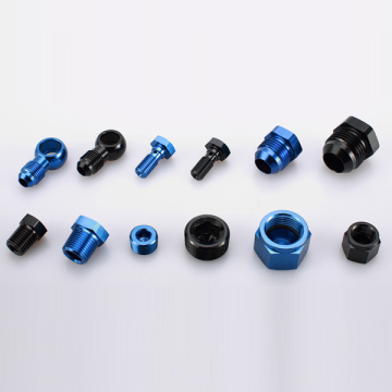 Racing auto banjo adaptors & bolts & nuts