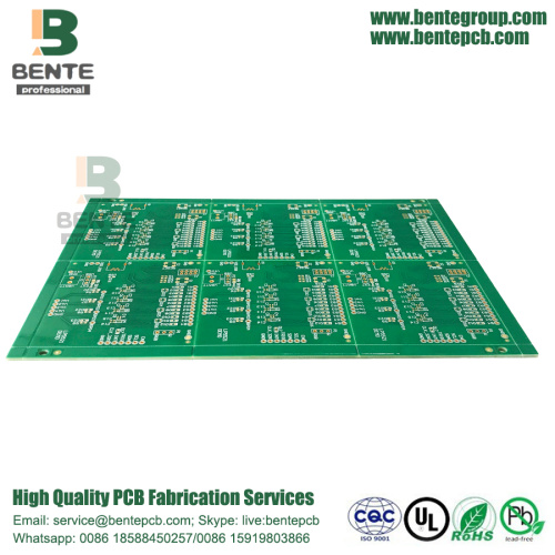Quickturn PCB 2 Layers FR4 Tg135 PCB ENIG 2u" BentePCB