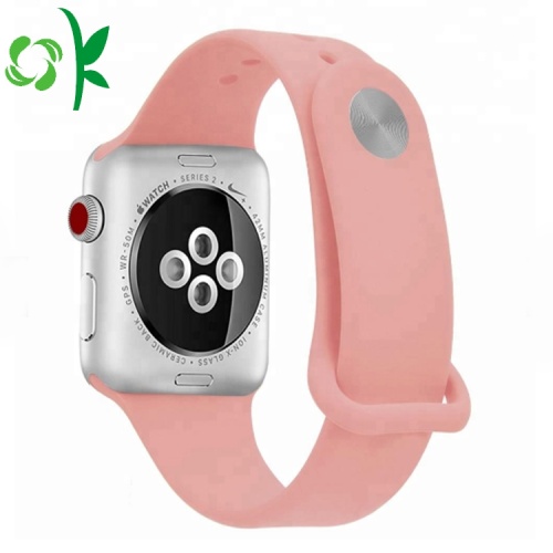 Bandas de reloj de silicona simples de Apple Sports Iwatch pulseras