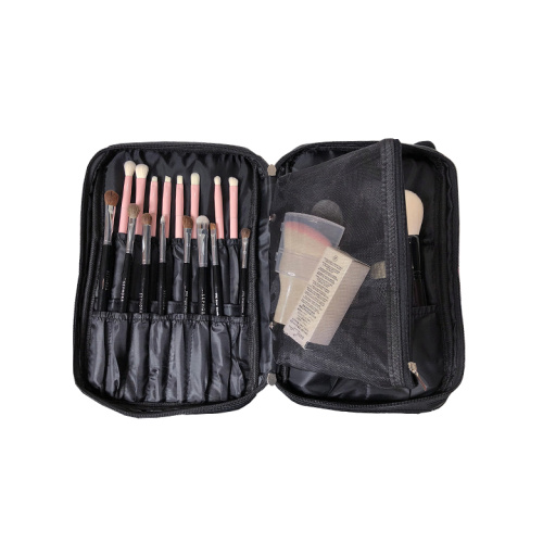 Travel Brush Organizer Holder with Mesh Pouch
