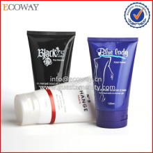 Solid color cosmetic tube with custom logo print