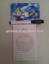 fridge magnet notepad and pen
