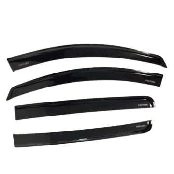 19-23 Mitsubishi TRITON Rain Shields: Eyebrows, Window & Door Rain Guards - Black