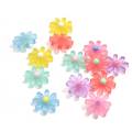 Fancy Transparent Flower Shaped Cute Cabochon Girls Garment Accessories Beads Bedroom desk Ornaments Charms