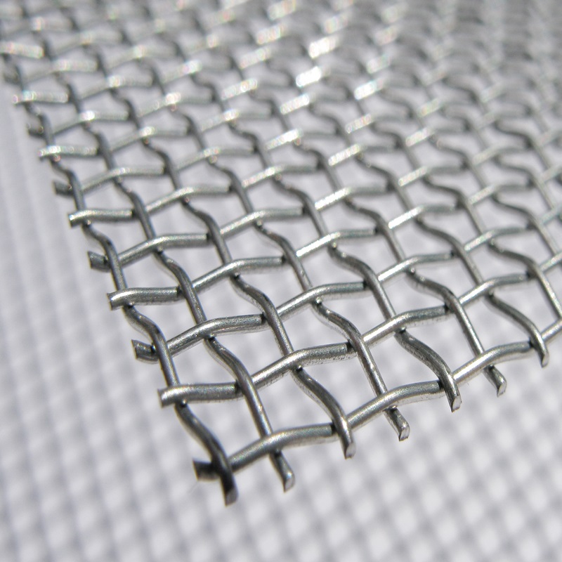 square hole woven galvanized steel wire mesh for building materials