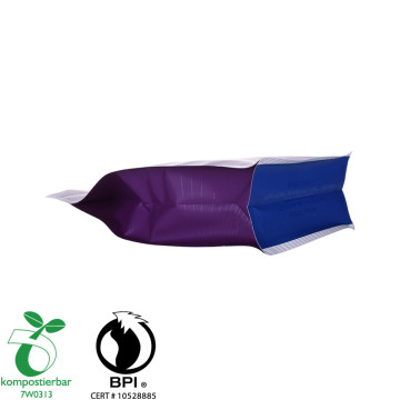 Bolsa de plástico biodegradable de fondo plano termosellable