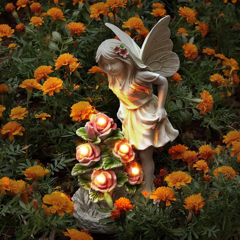 Garden Figurines Angel Garden Statue Outdoor Decor