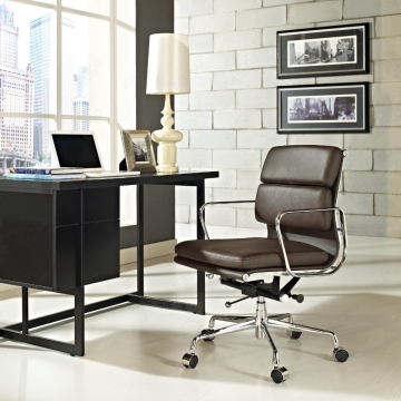 Emes Soft Pad Chair, Upholstered Emes Chair, Emes Padded Office Chair