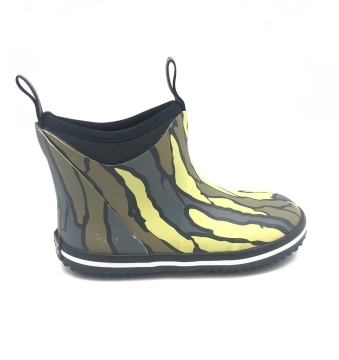 Kids Waterproof Warm Neoprene Lining Rubber Deck Boots Outdoor Wellington Boots