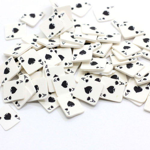 500g 5-10mm Een Pokerkaart Polymeer Klei Plakjes Strooi Voor Kinderen Diy, Zachte Klei Voor Ambachten Maken / Nagelkunst / Plakboek Decoratie DIY