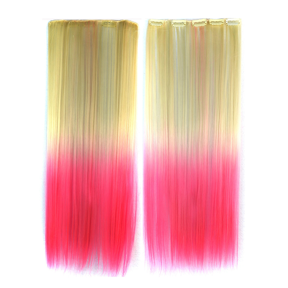Hot sell cheap long straight ponytail hair extension synthetic hair extensions clip inbest hair extensions 2019