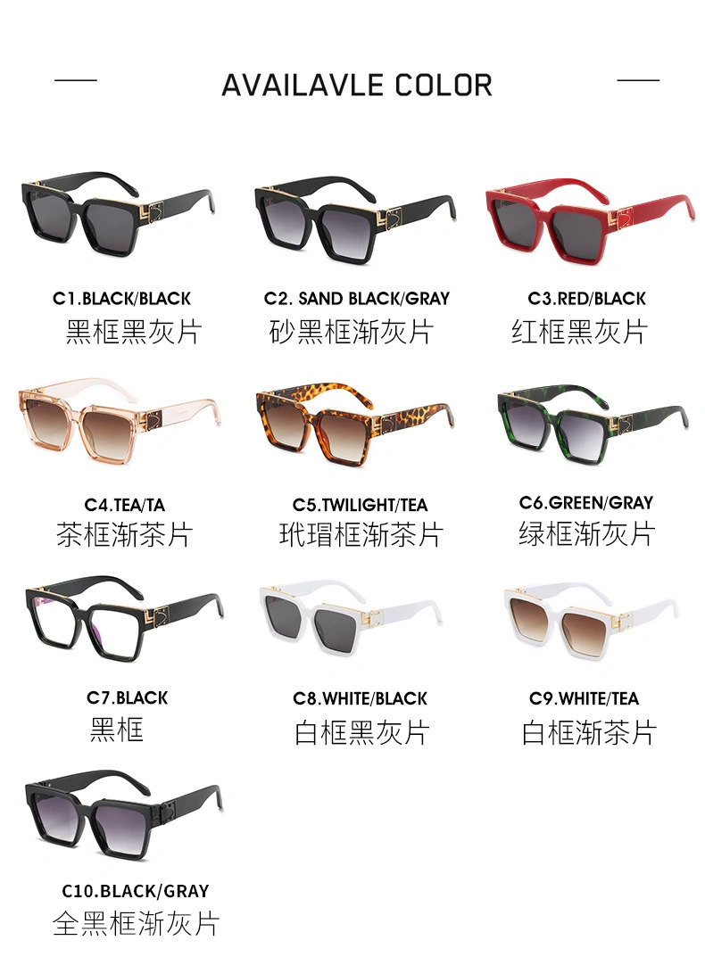 2020 Sunglasses Women Oversized Square Frame