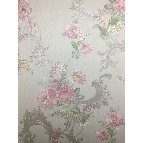 PVC Vinyl Wallpaper Bedroom Flower Design Wall Covering