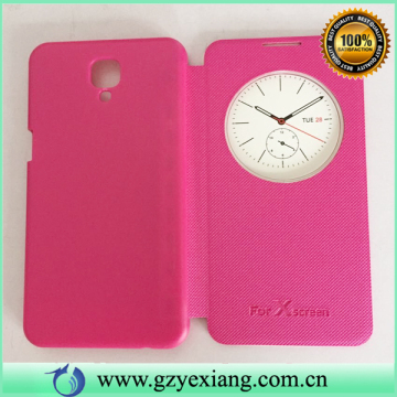 Yexiang pu leather flip cell phone case for LG X screen mobile phone case