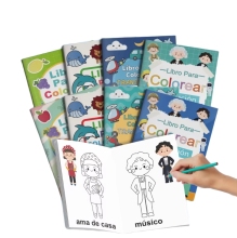 Customized Spanish Coloring and Educational Drawing Books