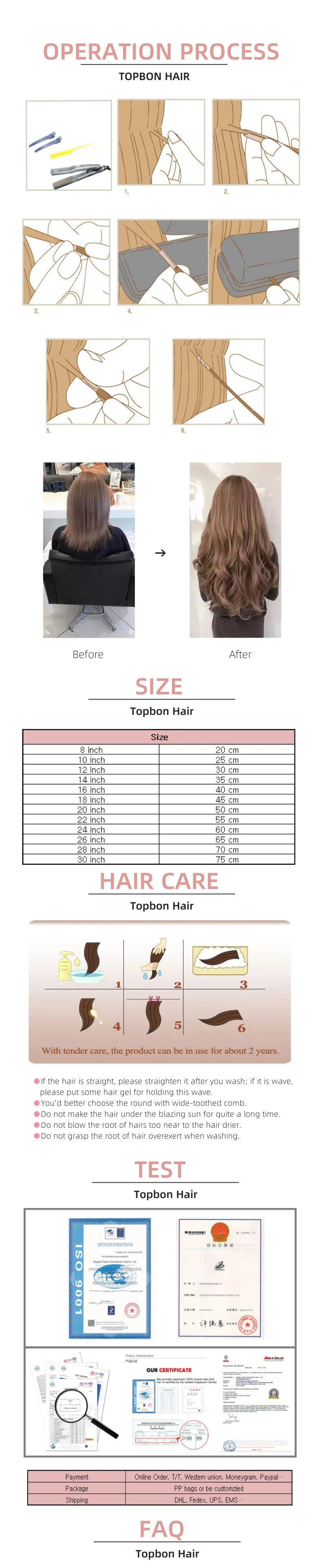 Factory Wholesale Price Keratin Silky Straight 100% Human Virgin Hair Brazilian V-Tips Hair Extension