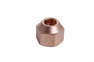 Brass fitting forged nut