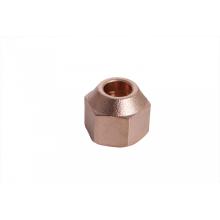 Brass fitting forged nut
