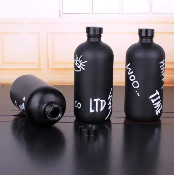 500ml Boston Bottle Liquid Glass Transparent Bottle/Black Bottle with Dropper/Essential Oil Bottle