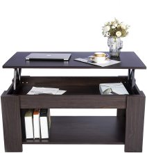 Lift Top Wood Coffee Table with Storage